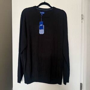 NWT Men's Merino Wool Black Sweater size XL